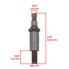 Water Pump Impeller Shaft For Yamaha Yfz450 Yfz 450 2004-2013