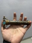 Vintage Brass Kaleidoscope With Glass Marble  5 5 Inch Antique Style Optical Toy