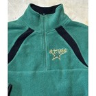 Vtg Nhl Dallas Stars Quarter Zip Fleece Pullover Jacket Green Youth Sz L  12-14 