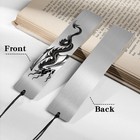 Dragon Bookmarks For Men - Fantasy Metal Bookmark Book Accessories School Office