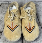 Handmade Native American Style Beaded Moccasins Suede 10    Plains Design