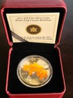 2012 Canada 9999 Silver 20  Maple Leaf Crystal Raindrop Proof 1 Troy ozbox coa