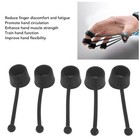 5 Pcs    finger Strengthener Band 60lb Silicone Elastic Finger Extensor Exerci Fad