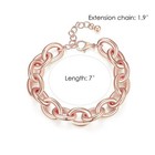 Gold Bracelets For Women 14k Gold Plated Chunky Thick Large Link Chain Bracelet