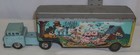 Linemar Walt Disney Three Little Pigs And Big Bad Wolf Semi Truck Tin Toy 1950s