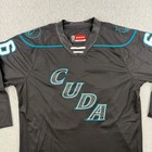 San Jose Barracuda Hockey Jersey Mens Xl Black Ccm Fireball  66 Ahl Authentic