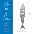 Water Marks Sardine Bookmarks Set 3 Flexible Steel Page Markers With Tin