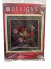 Christmas Counted Cross Stitch Kit 1983 Heart Of Christmas Bells Poinsettia
