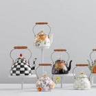 Mackenzie Courtly Check Whistling Tea Kettle    no Import Fees