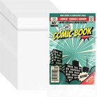 100 Pack Resealable Current Size Comic Book Bags   Plastic Comic Sleeves For Cgc