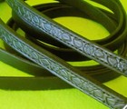 New Allegany Mountain Quality Tooled Black 7  Split Reins jeremiah Watt Buckles