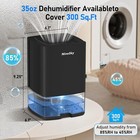 550 Sq  Ft Dehumidifier 30oz Medium To Large Room For Home Basements Office Led