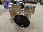 1976 Ludwig Hollywood 5-piece Drum Set Blue   Olive Badge - Champagne Sparkle