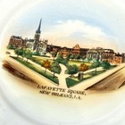 New Orleans La  Antique Lafayette Square Souvenir Wheelock Dish Plate