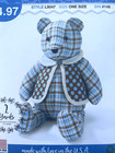 Mccall s 9547 Memory Teddy Bear With Vest Sewing Pattern Uncut 18  
