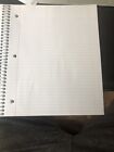 Single Piece Of Notebook Paper