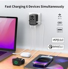 Momax 1-world 70w Gan Universal Travel Uk Eu Au Us Multi Plug Adapter - Black