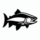 Big Salmon Trout Fish Fishing Outdoors Vinyl Decal Sticker Left Right Or Pair