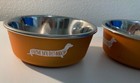 Lot Of 2- Dachshund        Mini Dog Pet Bowls Wiener Dogs New Free Ship Doxies Puppy