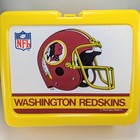 Washington Redskins Plastic Lunchbox   Thermos Nfl Near Mint Unused 90s Vintage