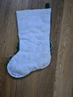 Bucilla Holly Jolly Santa Vintage Felted Christmas Stocking Finished Complete