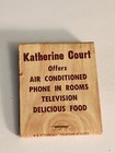 Meridian Ms Katherine Court Restaurant Vtg Book Collectible Matches Matchbook