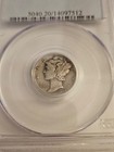 1942 1-d 10c Mercury Dime Pcgs Vf 20