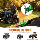 42  48  Tow-behind Lawn Sweeper For Grass Collection With Leaf Collector Hopper
