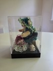 World Of Miniature Bears Tina   Tot Mohair Bear Mama Baby Carriage Stroller Vtg