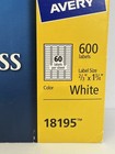 8195 Avery Easy Peel Laser Return Address Labels 2 3  X 1 3 4    18195 