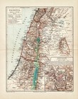 Lot 3 Vintage Maps Palestine Jerusalem 1898 - 1900