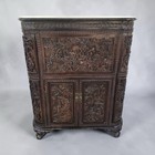 Beautiful Chinese Hand Carved Bar Cabinet
