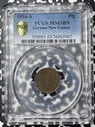 1894-a German New Guinea 1 Pfennig Pcgs Ms63bn Lot mk123 Choice Unc 