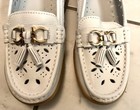 Lightweight Comfort Women s Leather White Shoes Nwt Size 40 Eu   8-8 5  Us