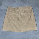 J Crew Skirt Womens 4 Tan Corduroy Stretch Mini Career Classic Casual Pockets