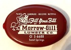 Vintage - Rubber Squeeze Coin Purse - Morrow-gill Lumber Co    Sand Springs  Ok