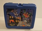 Vintage The Adventures Of Batman And Robin Plastic Lunch Box W  Thermos Dc 1995
