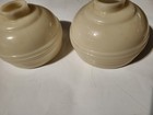 Vintage Glass Light Cream Lamp 5  Shade Fitter 1 75    Cream Beige