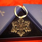 Swarovski 2016 Crystal Snowflake Christmas Ornament 5180210 W  Box Ribbon