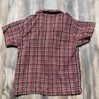 90s Park Bench Kids Button Down Red Plaid Cotton Vintage Preppy Shirt