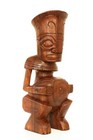 12  Wooden Hand Carved  Primitive Tribal Statue Sculpture Tiki Totem Figurine -b