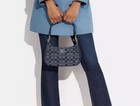 Teri Shoulder Bag Signature Chambray Blue Two-way Shoulder Bag Ch139