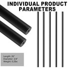 101pack 26  Aluminum Deck Balusters Round Black Deck Railing W screws connectors