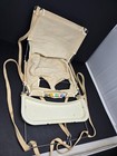 Vintage 1950s Welsh Fabric Rock A Bye Hanging Baby Swing W  Food Tray Play Beads