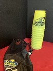 Official Wssa Speed Stacks Cup Stacking Game W  Carry Bag 12 Neon Yellow green