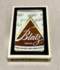 Vintage Blatz Beer Die Cut Can Shaped Playing Cards Sealed Deck W  Box