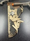 Vintage Hubley Rodeo 8    And Pet Toy Western Cap Guns Pistols Die-cast W  Holster