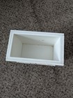 Vintage 1999 Nancye Williams Snowman Wooden Box Planter Desk Organizer