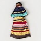 Vintage Seminole Indian Doll  Palmetto Fibers Traditional Native Patchwork 9  