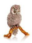 Keren Kopal Owl On A Branch  Trinket Box Decorated With Austrian Crystals